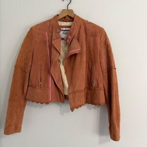 Luella for Target - Genuine Leather Suede Jacket Blush Pink